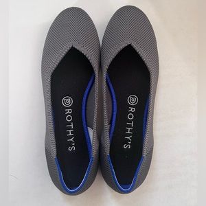 Rothy's Round Charcoal Grey Birdseye Flats
